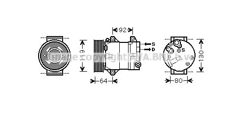 AVA QUALITY COOLING Компрессор, кондиционер RTAK429